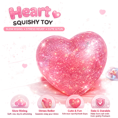 Heart Squishy Toy Slow Rising Squeeze Stress Relief Toy