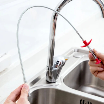 60CM Sewer Dredger Spring Pipe Dredging Tool Household Hair Cleaner Drain Clog Remover Cleaning Tools Household For Kitchen Sink Kitchen Gadgets