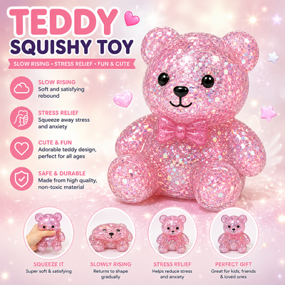 Teddy Squishy Toy Slow Rising Squeeze Stress Relief Toy