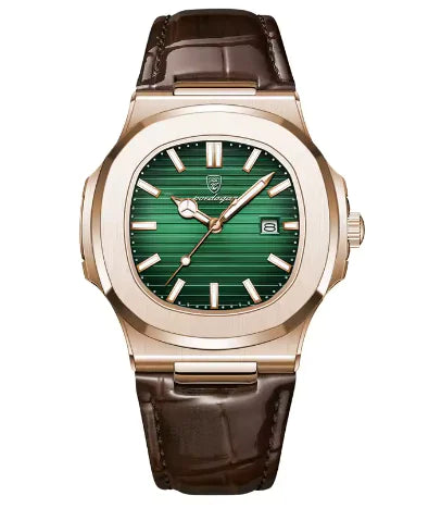 Top Luxury Leather Watch ,Waterproof Luminous - For Men