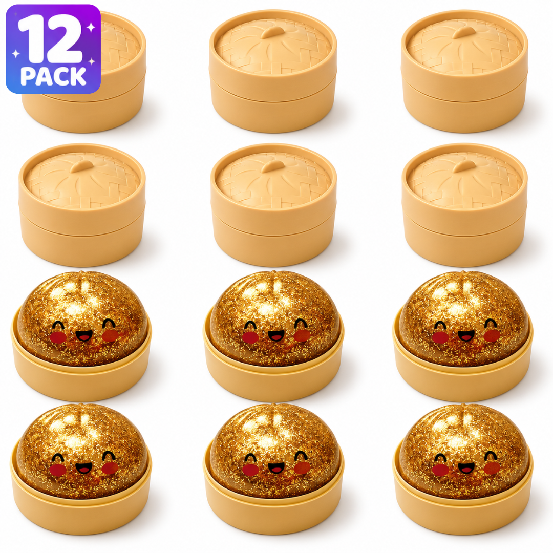 Glitter Squish Dumpling Colorfull Dumpling Squish Stress Relief Ball
