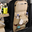 PU Leather Car Storage Bag Multifunction Seat Back Tray Hanging Bag Waterproof Car Organizer Automotive Interior Accessories