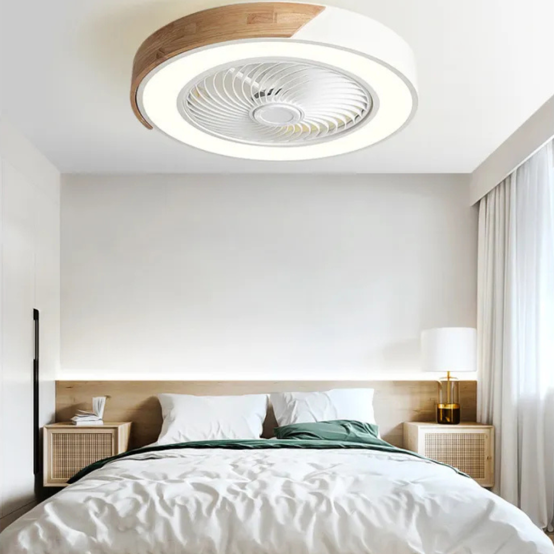 Rotating Air Guide Electric Hanging Fan Lamp