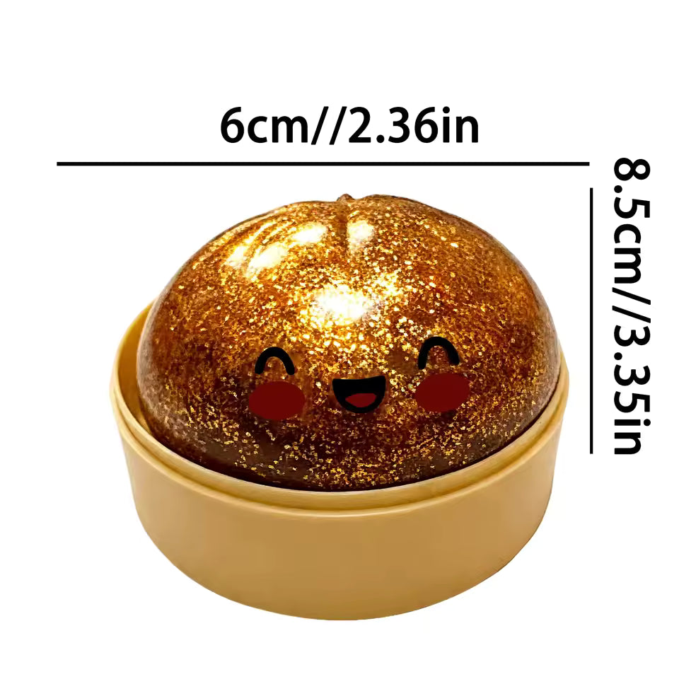 Glitter Squish Dumpling Colorfull Dumpling Squish Stress Relief Ball