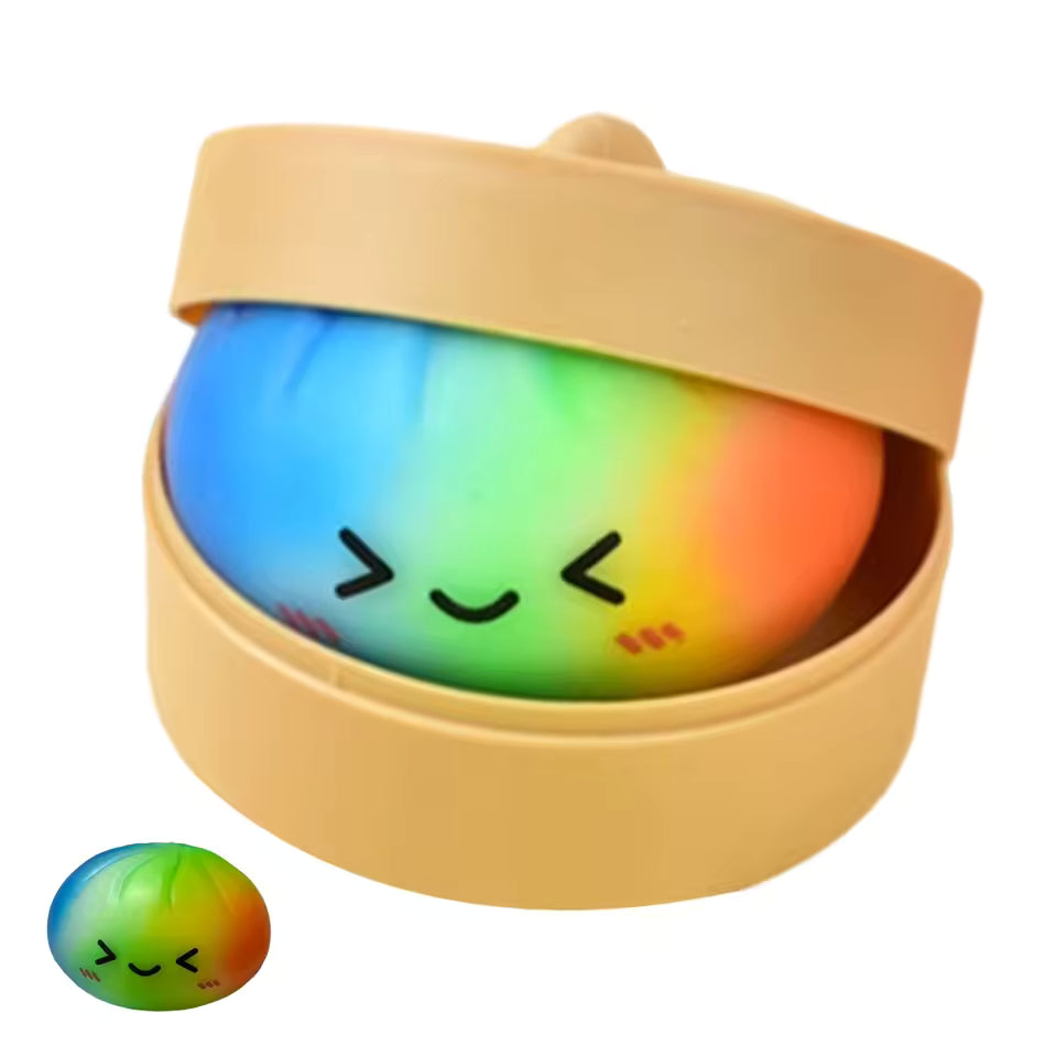 Glitter Squish Dumpling Colorfull Dumpling Squish Stress Relief Ball