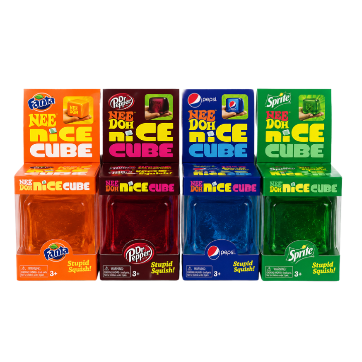 Needho Nice Cube Squishy Toy Slow Rising Squeeze Stress Relief Toy Pack of 144 PCS Cartoon Box