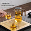 One Click Magnetic Teapot Separation Filtration Glass Tea Pot Wood Handle Tea Water Separation Inner Container Teapot