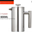 French Press Coffee Maker - 304 Stainless Steel Double-Layer