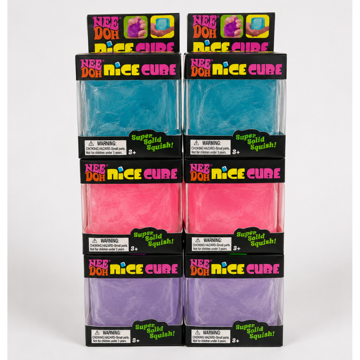 Needho Nice Cube Squishy Toy Slow Rising Squeeze Stress Relief Toy Pack of 144 PCS Cartoon Box