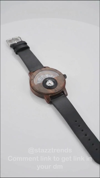 Multifunctional Compass Wooden Watch For Men