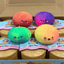 Glitter Squish Dumpling Colorfull Dumpling Squish Stress Relief Ball Pack of 144 pcs Cartoon